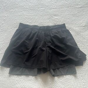 Lululemon Athletica Black Athletic Shorts with Built-in Liner